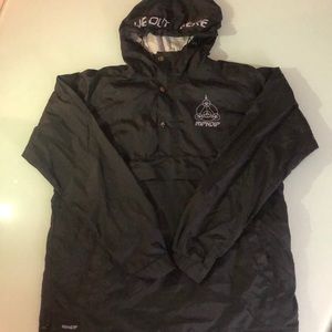 RIPNDIP Black Windbreaker with Reflective